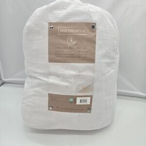 Bed Theory Co. 4 Pc White Soft Gauze Queen Sheet Set Farmhouse Cottage Boho NEW